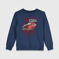 Свитшот хлопковый детский Cuba Libre, цвет: тёмно-синий