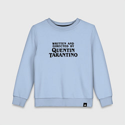 Свитшот хлопковый детский Quentin Tarantino, цвет: мягкое небо