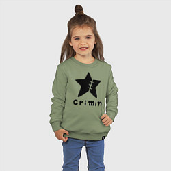 Свитшот хлопковый детский Crimin бренд One Piece, цвет: авокадо — фото 2