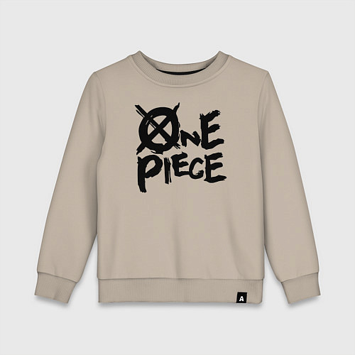 Детский свитшот One Piece Большой куш лого / Миндальный – фото 1
