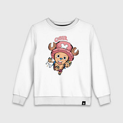 Свитшот хлопковый детский Тони Тони Чоппер One Piece, цвет: белый