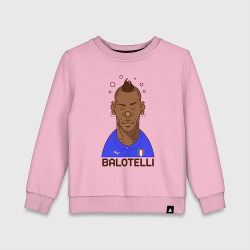 Детский свитшот Balotelli / Светло-розовый – фото 1