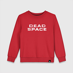 Свитшот хлопковый детский Dead Space, цвет: красный