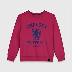 Свитшот хлопковый детский Chelsea FC: Lion, цвет: маджента