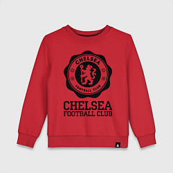 Свитшот хлопковый детский Chelsea FC: Emblem, цвет: красный