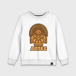 Свитшот хлопковый детский Aztec Ацтеки, цвет: белый