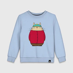 Свитшот хлопковый детский Totoro Cartman, цвет: мягкое небо