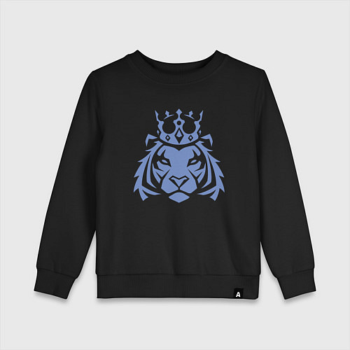 Детский свитшот Царь Тигр / Черный – фото 1