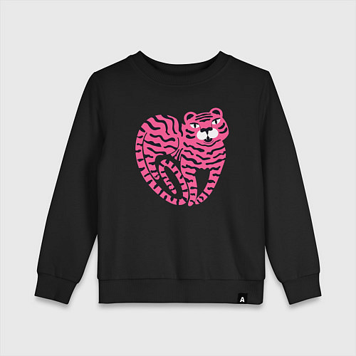 Детский свитшот Pink Tiger / Черный – фото 1