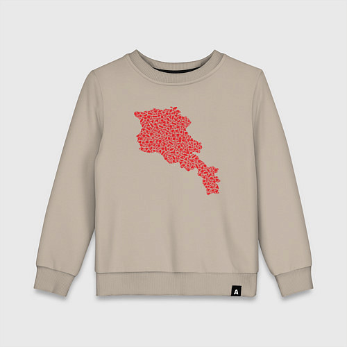 Детский свитшот Red Armenia / Миндальный – фото 1