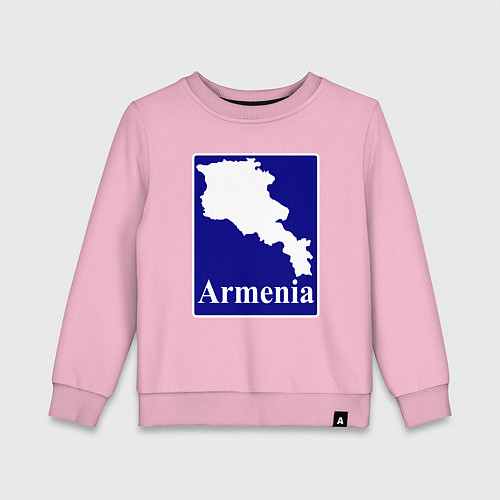 Детский свитшот Армения Armenia / Светло-розовый – фото 1