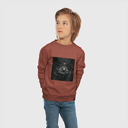 Свитшот хлопковый детский WARHAMMER chaos хаос, цвет: кирпичный — фото 2