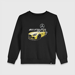 Свитшот хлопковый детский Mercedes V8 BITURBO AMG Motorsport, цвет: черный