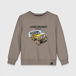 Свитшот хлопковый детский Toyota Land Cruiser FJ 40 4X4, цвет: утренний латте
