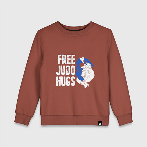 Детский свитшот Judo Hugs / Кирпичный – фото 1