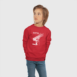 Свитшот хлопковый детский Led Zeppelin IV альбом, цвет: красный — фото 2