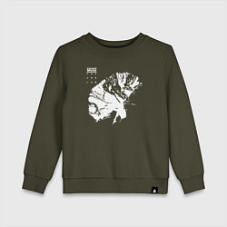 Свитшот хлопковый детский The 2nd Law - Muse, цвет: хаки