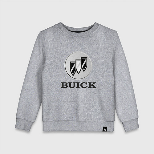Детский свитшот Gray gradient Logo Buick / Меланж – фото 1