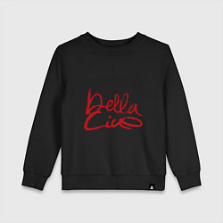 Свитшот хлопковый детский Bella - Ciao, цвет: черный