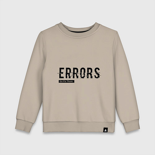Детский свитшот Watch Dogs: Error / Миндальный – фото 1
