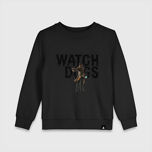 Детский свитшот Watch Dogs / Черный – фото 1