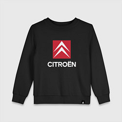 Свитшот хлопковый детский Citroen, Ситроен, цвет: черный