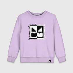 Детский свитшот GEOMETRY DASH BLACK WHITE