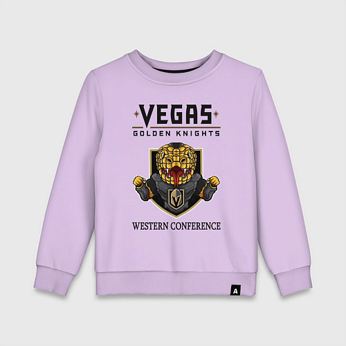 Детский свитшот Vegas Golden Knights Вегас Золотые Рыцари / Лаванда – фото 1