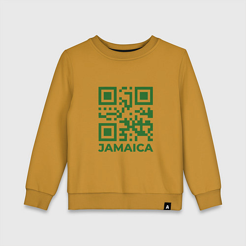 Детский свитшот QR Jamaica / Горчичный – фото 1