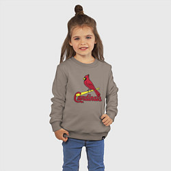 Свитшот хлопковый детский St Louis Cardinals - baseball team, цвет: утренний латте — фото 2