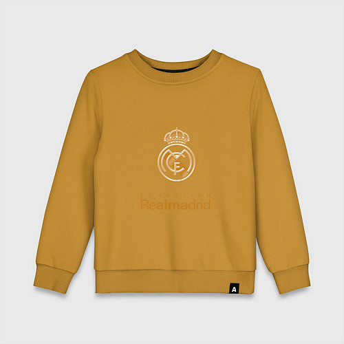 Детский свитшот Real Madrid Logo / Горчичный – фото 1