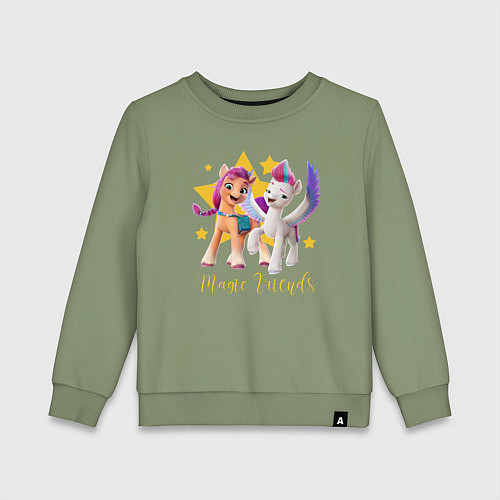 Детский свитшот Magic Pony Friends / Авокадо – фото 1