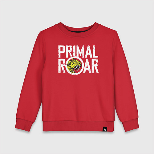 Детский свитшот PRIMAL ROAR logo / Красный – фото 1