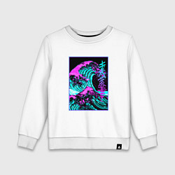 Детский свитшот НЕОНОВАЯ ВОЛНА, ЯПОНИЯ, ФУДЗИЯМА JAPAN NEON