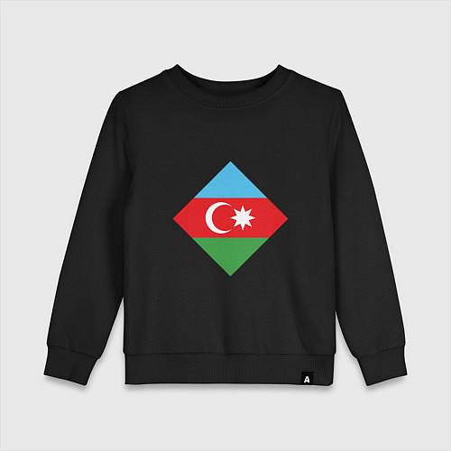 Детский свитшот Flag Azerbaijan / Черный – фото 1