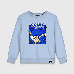 Свитшот хлопковый детский Sonic Adventure Sonic, цвет: мягкое небо