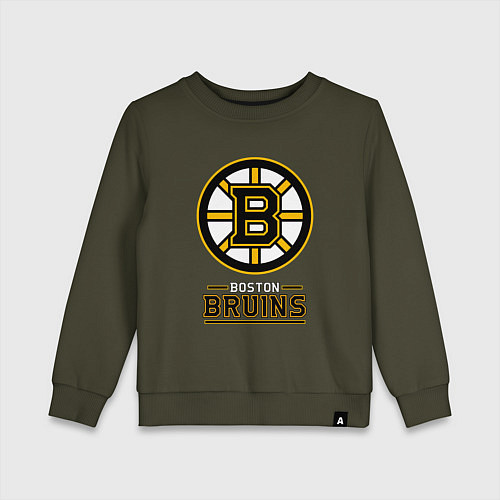 Детский свитшот Boston Bruins , Бостон Брюинз / Хаки – фото 1