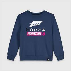 Свитшот хлопковый детский Forza Horizon 6 logo, цвет: тёмно-синий