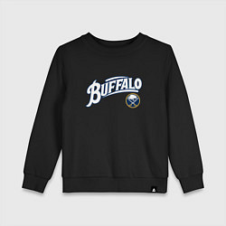 Свитшот хлопковый детский Баффало Сейберз , Buffalo Sabres, цвет: черный