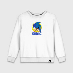 Свитшот хлопковый детский Old style Sonic, цвет: белый