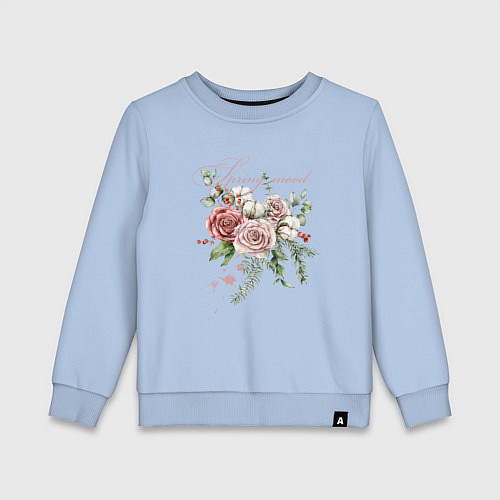 Детский свитшот Spring mood Flower / Мягкое небо – фото 1