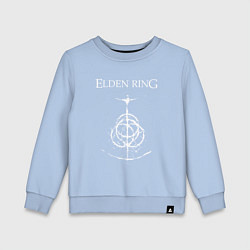 Свитшот хлопковый детский Elden ring лого, цвет: мягкое небо