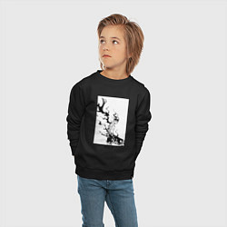Свитшот хлопковый детский Опасный Аста, цвет: черный — фото 2