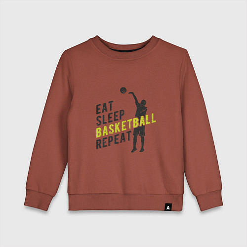 Детский свитшот Basketball Day / Кирпичный – фото 1