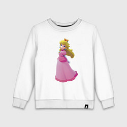 Свитшот хлопковый детский Принцесса Персик Super Mario, цвет: белый