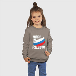 Свитшот хлопковый детский In Russia, цвет: утренний латте — фото 2