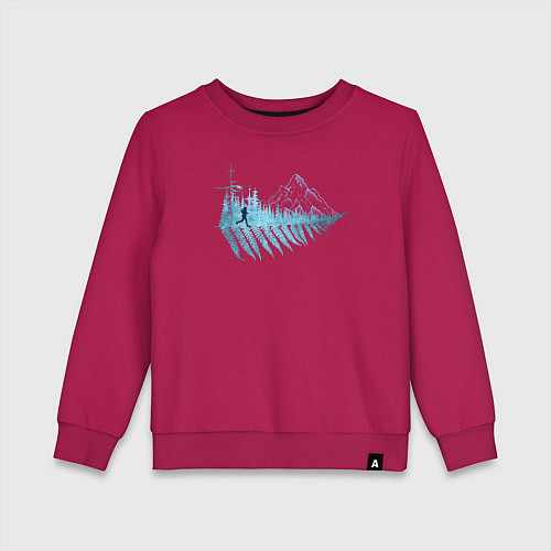 Детский свитшот Rum in the Wild / Маджента – фото 1