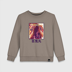 Свитшот хлопковый детский Хяккимару art, цвет: утренний латте