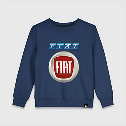 Свитшот хлопковый детский FIAT 8, цвет: тёмно-синий