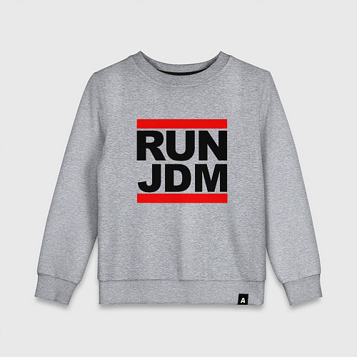 Детский свитшот Run JDM Japan / Меланж – фото 1